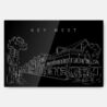 Key West Metal Print Wall Art - Main - Dark