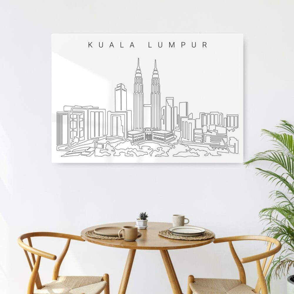 Kuala Lumpur skyline Metal Print - Kitchen - Light Kuala Lumpur skyline Metal Print - Kitchen - Light