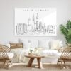 Kuala Lumpur skyline Metal Print - Living Room - Light