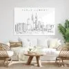 Kuala Lumpur skyline Metal Print - Living Room - Light