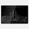 Kuala Lumpur skyline Metal Print Wall Art - Main - Dark