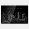 Los Angeles Metal Print Wall Art - Main - Dark
