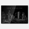 Los Angeles Metal Print Wall Art - Main - Dark
