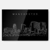 Manchester Skyline Metal Print Wall Art - Main - Dark