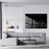Philadelphia Skyline Metal Print - Living Room - Dark