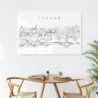 Prague Skyline Metal Print - Kitchen - Light