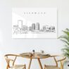 Richmond Skyline Metal Print - Kitchen - Light