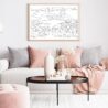 Rio De Janeiro Skyline Art Print for Living Room