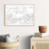 Rio De Janeiro Skyline Art Print for TV Room