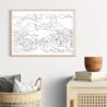 Rio De Janeiro Skyline Art Print for TV Room