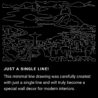Rio De Janeiro Skyline One Line Drawing Art - Dark
