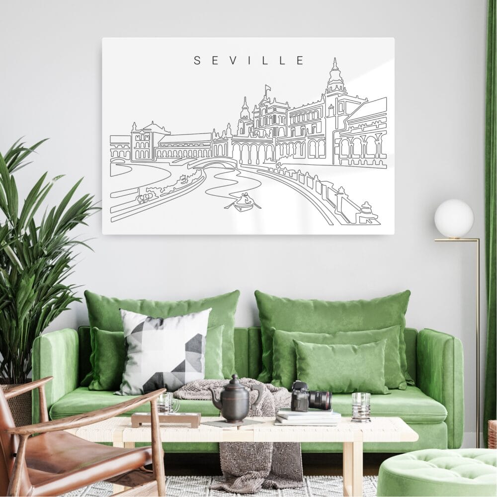 Seville Spain Metal Print - Living Room - Light Seville Spain Metal Print - Living Room - Light