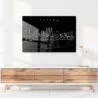 Tacoma Skyline Metal Print - Hallway - Dark