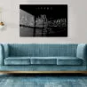 Tacoma Skyline Metal Print - Living Room - Dark