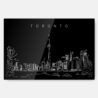 Toronto Skyline Metal Print Wall Art - Main - Dark