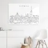 Vienna Skyline Metal Print - Hallway - Light