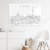 Vienna Skyline Metal Print - Hallway - Light