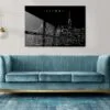Vienna Skyline Metal Print - Living Room - Dark