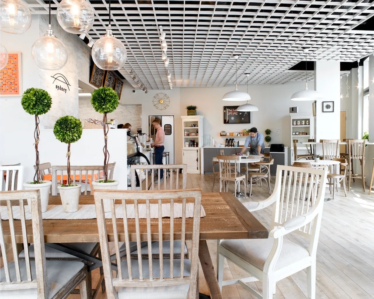 11 Aesthetic Coffee Shop Decor Ideas That'll Keep Customers Coming Back 7 coffee shop decor ideas light and airy white