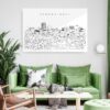 Albuquerque Skyline Metal Print - Living Room - Light