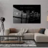 Arlington Skyline Metal Print - Living Room - Dark