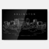 Arlington Skyline Metal Print Wall Art - Main - Dark
