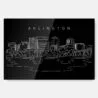 Arlington Skyline Metal Print Wall Art - Main - Dark