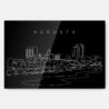 Augusta Skyline Metal Print Wall Art - Main - Dark