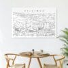Billings Skyline Metal Print - Kitchen - Light