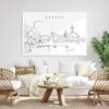 Boston Esplanade Metal Print - Living Room - Light