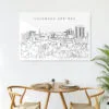 Colorado Springs Skyline Metal Print - Kitchen - Light