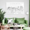 Colorado Springs Skyline Metal Print - Living Room - Light