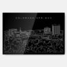 Colorado Springs Skyline Metal Print Wall Art - Main - Dark