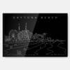 Daytona Beach Metal Print Wall Art - Main - Dark