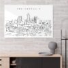 Indianapolis Skyline Metal Print - Living ROom - Light