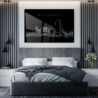 Jacksonville Skyline Metal Print - Bedroom - Dark