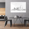 Jacksonville Skyline Metal Print - Kitchen - Light