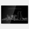 Jacksonville Skyline Metal Print Wall Art - Main - Dark