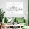 Little Rock Skyline Metal Print - Living Room - Light