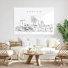 London Skyline Metal Print - Living Room - Light