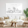 London Skyline Metal Print - Living Room - Light
