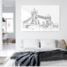 London Tower Bridge Metal Print - Bed Room - Light