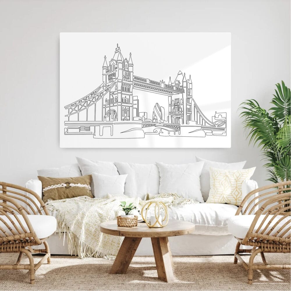 London Tower Bridge Metal Print - Living Room - Light London Tower Bridge Metal Print - Living Room - Light