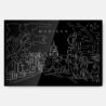 Madison Wisconsin Metal Print Wall Art - Main - Dark