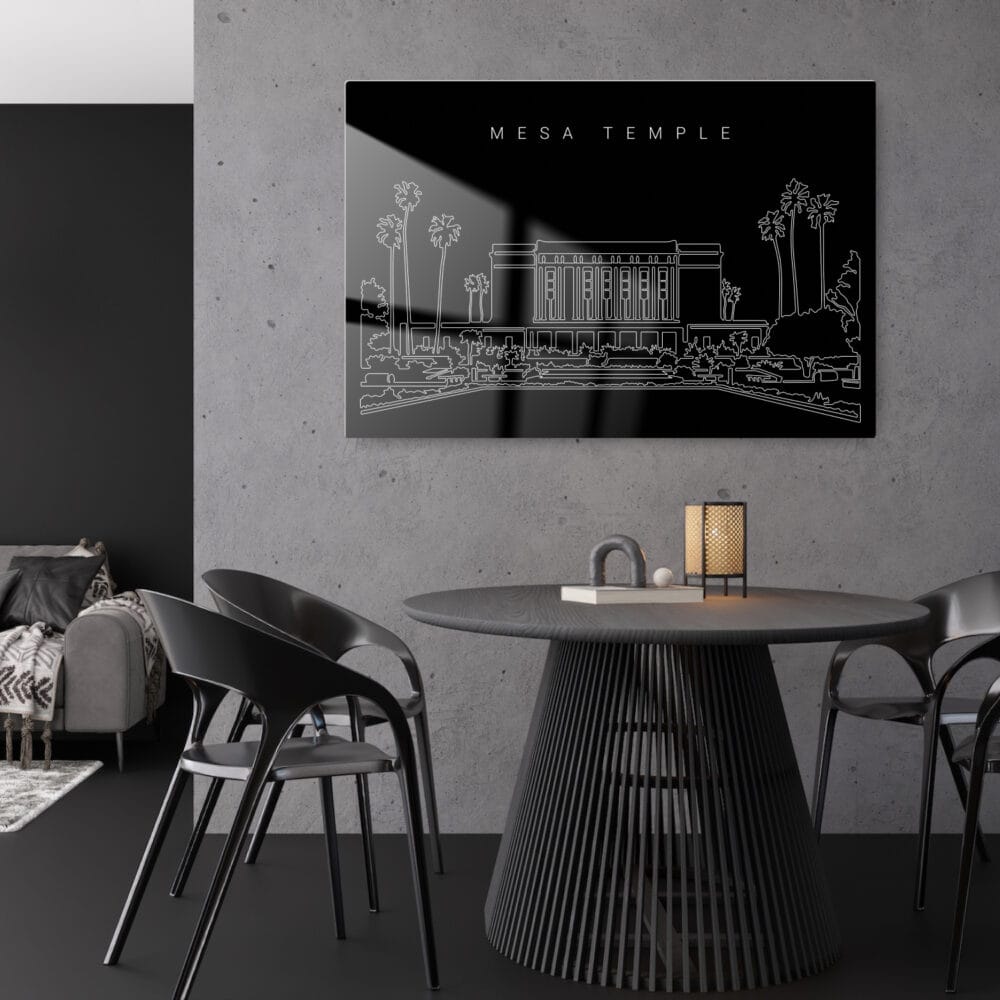 Mesa Arizona Temple Metal Print - Kitchen - Dark Mesa Arizona Temple Metal Print - Kitchen - Dark