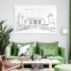 Mesa Arizona Temple Metal Print - Living Room - Light
