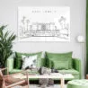 Mesa Arizona Temple Metal Print - Living Room - Light