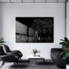 Miami Skyline Metal Print - Office - Dark