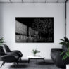 Miami Skyline Metal Print - Office - Dark
