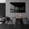 Montreal Skyline Metal Print - Kitchen - Dark